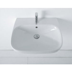 Lavabo sospeso monoforo Genesis  cm.60x50 di Ceramica Globo