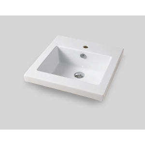 Lavabo Gap incasso 51x51 monoforo bianco di Art Ceram