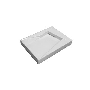 Lavabo Oz sospeso/appoggio 65X47 rettangolare in ceramica bianco lucido di Ceramica GSG