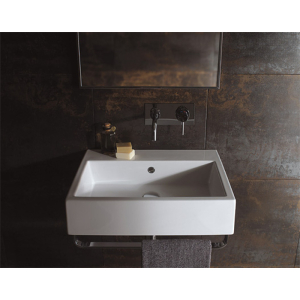 Lavabo sospeso Stone cm 50x50 di Ceramica Globo