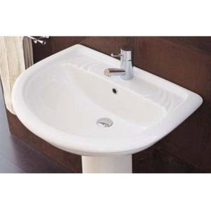 Lavabo Elios tre fori sospeso/colonna 68x53 di Ceramica Azzurra