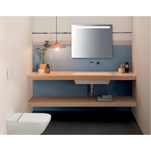 Lavabo ad incasso sottopiano Stockholm cm 55x34 di Ceramica Globo