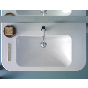 Lavabo sospeso Stone cm 85x48 di Ceramica Globo