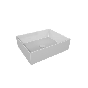 Lavabo Zenith appoggio 50x40 in ceramica bianco lucido di Ceramica GSG