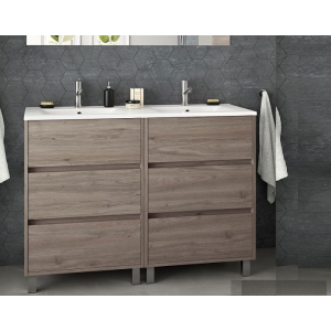 Mobile a terra Arenys cm. 120 con lavabo rovere eternity di Salgar