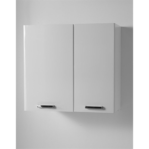 Pensile Eko sospeso 72x37 a 2 ante con 1 ripiano mobile bianco opaco di Xilon