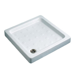 Piatto doccia 75x75 h.10 in ceramica bianco lucido Saturno di Ceramica Azzurra