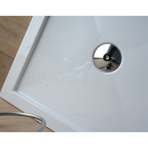 Piatto doccia 90x90 h.5 in acrilico grigio velvet di Tamanaco