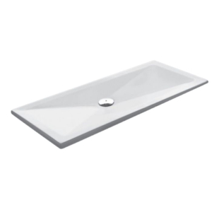 Piatto doccia 80x170 h.3 in acrilico bianco opaco velvet di Tamanaco