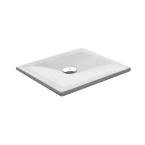 Piatto doccia 90x90 h.3 in acrilico bianco opaco velvet di Tamanaco