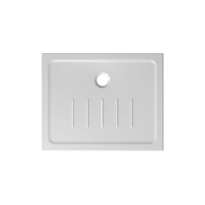 Piatto doccia 80x100 h.4,5 in ceramica bianco lucido Docciaviva di Ceramica Globo