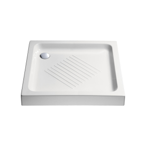 Piatto doccia 75x75 h.10 in ceramica bianco lucido bianco di Ceramica GSI