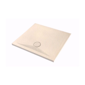 Piatto doccia 80x80 h.4 in ceramica beige Pietraceramica di Ceramica Azzurra