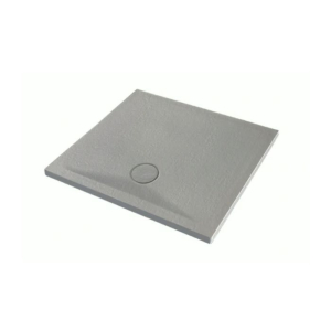 Piatto doccia 80x80 h.4 in ceramica grigio Pietraceramica di Ceramica Azzurra