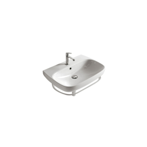 Portasciugamani in ottone cromato per lavabo Genesis 70x50 di Ceramica Globo