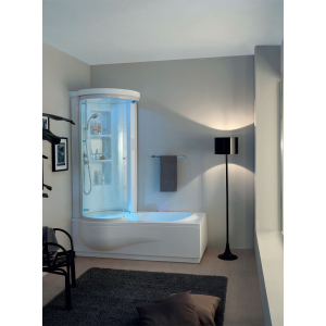Vasca Star combinata con box idromassaggio plus cm. 70x170 installazione a sinistra di Tamanaco