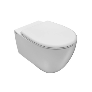 Water Bowl+ sospeso cm. 55x38 bianco lucido di Ceramica Globo