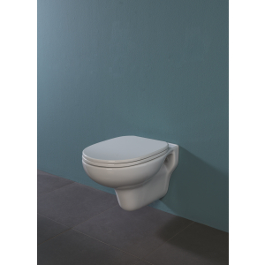 Water Confort sospeso cm. 55x37,5 in ceramica bianco lucido di Ceramica Alice