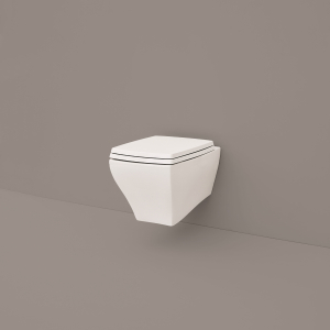 Water Jazz sospeso cm. 54x36 bianco lucido con fissaggio incluso di Art Ceram