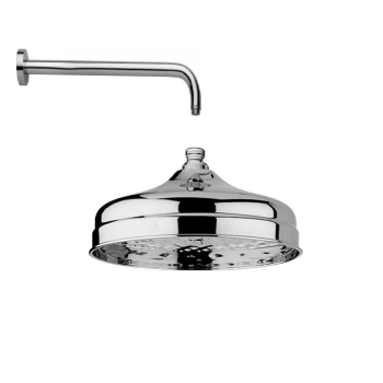 Composizione Belinda con soffione tondo 21,5 e braccio doccia da 40 cromo di Paffoni