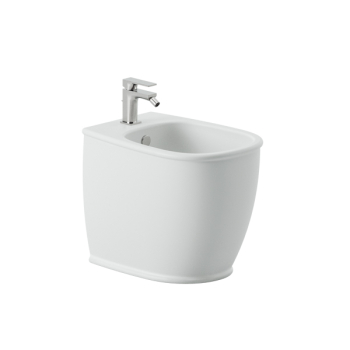 Bidet Atelier filomuro cm. 52x37 bianco lucido con fissaggio incluso di Art Ceram