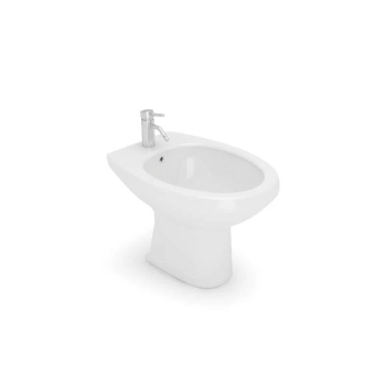 Bidet Donatello New a terra distanziati cm. 52x37 bianco lucido