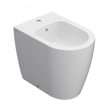 Bidet Mode filomuro scarico traslato cm. 53x34 bianco di Ceramica Globo