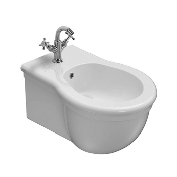 Bidet Paestum sospeso cm. 57x38 bianco lucido di Ceramica Globo