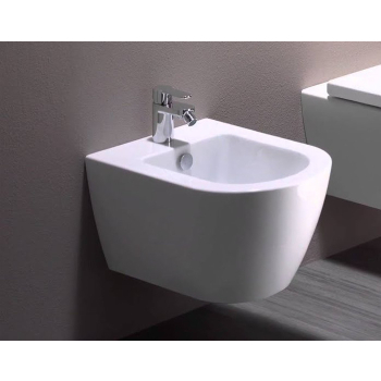 Bidet Pura sospeso cm. 50x36 bianco lucido di Ceramica GSI