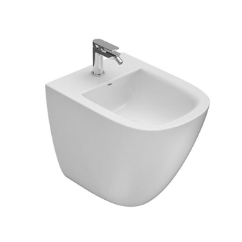 Bidet Stockholm filomuro cm. 51x37 bianco lucido di Ceramica Globo