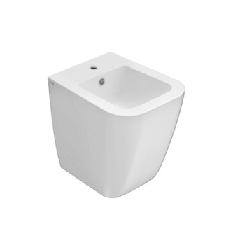 Bidet Mini Stone filomuro salvaspazio cm. 45x36 bianco lucido di Ceramica Globo