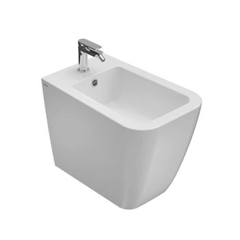 Bidet Stone filomuro scarico traslato cm. 56x36 bianco lucido di Ceramica Globo