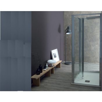 Porta doccia a soffietto cincillà con anticalcare FPS30 cm 80 di Tamanaco