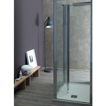 Box doccia FPS30 in cristallo 6 mm. cm. 70x70x70 profilo cromo di Tamanaco