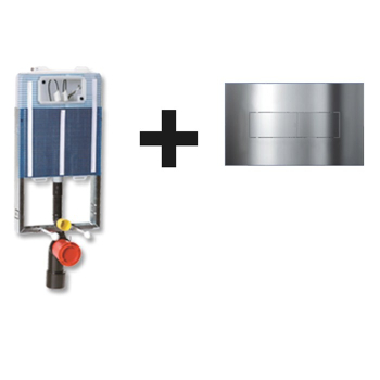 Kit completo di cassetta incasso Ideafix 4.5 e placca cromo di Its Todini