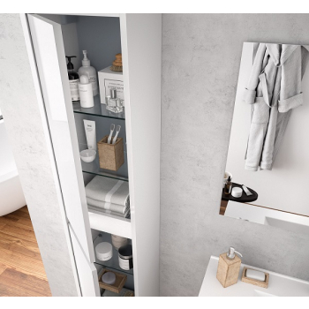 Colonna sospesa Noja/Arenys h 140 cm bianco di Salgar