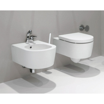 Sanitari Link sospesi senza brida cm. 56x36 con sedile sottile softclose di Ceramica Flaminia