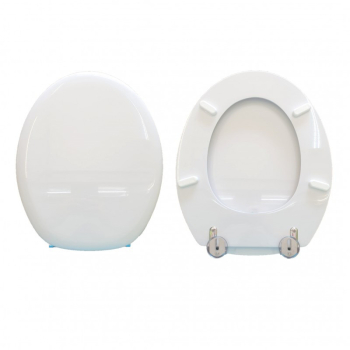 Copriwater Globo Arianna compatibile in poliestere bianco