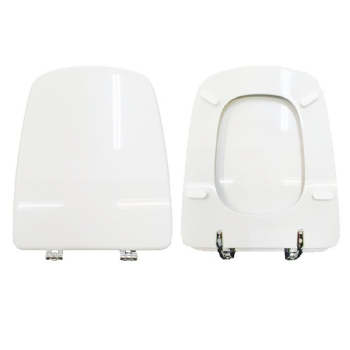 Copriwater Dolomite Fleo compatibile in poliestere bianco