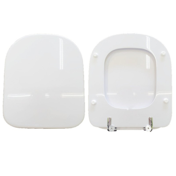 Copriwater Gemma 2 Dolomite compatibile in poliestere con chiusura tradizionale Bianco