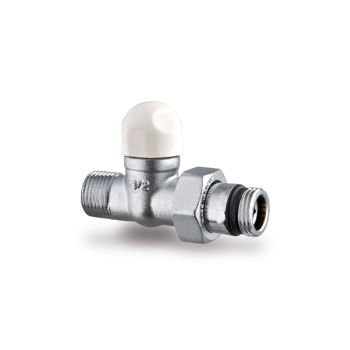 Detentore Diritto da 1/2 Bianco RAL 9010 per Termoarredi e Radiatori d'arredo