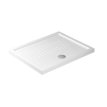 Piatto doccia 80x100 h.4,5 in ceramica bianco lucido Flat di Ceramica Galassia