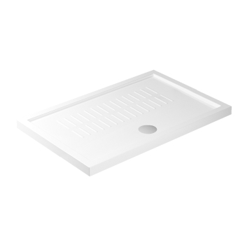 Piatto doccia 80x120 h.4,5 in ceramica bianco lucido Flat di Ceramica Galassia