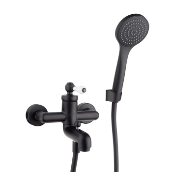 Miscelatore vasca esterno Tosca in ottone nero opaco di jacuzzi