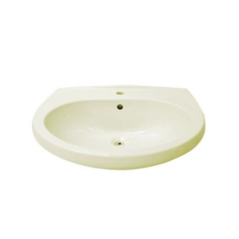 Lavabo Donatello New sospeso o su colonna cm. 63x53 champagne