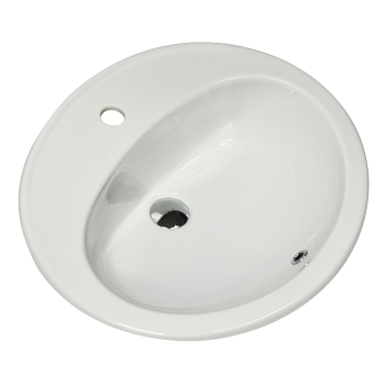 Lavabo Donatello New incasso cm. 63x54 bianco lucido