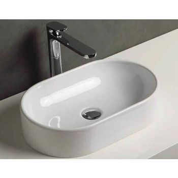 Lavabo da appoggio OVAL di Ceramica Azzurra