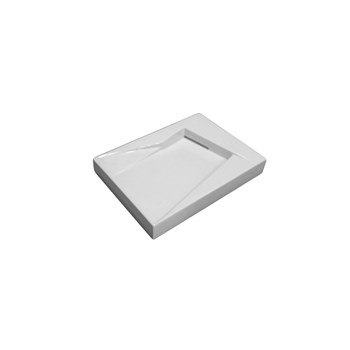 Lavabo Oz sospeso/appoggio 65X47 rettangolare in ceramica bianco lucido di Ceramica GSG