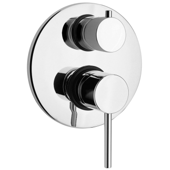 Miscelatore incasso doccia Cox con deviatore rotativo in ottone cromo di Paini