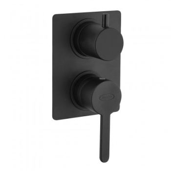 Miscelatore incasso doccia Sunset Yo con deviatore in ottone nero opaco di jacuzzi